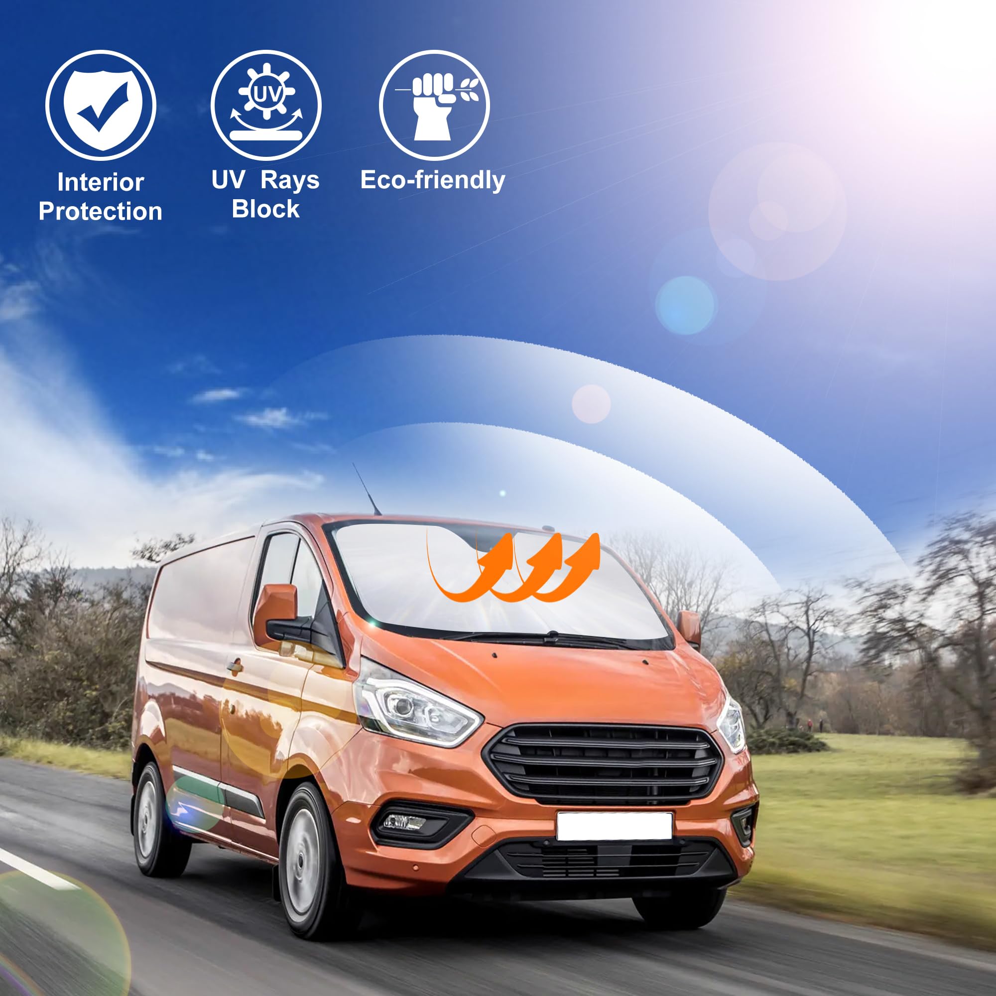 LHFLIVE in urban parking setting protecting van interior