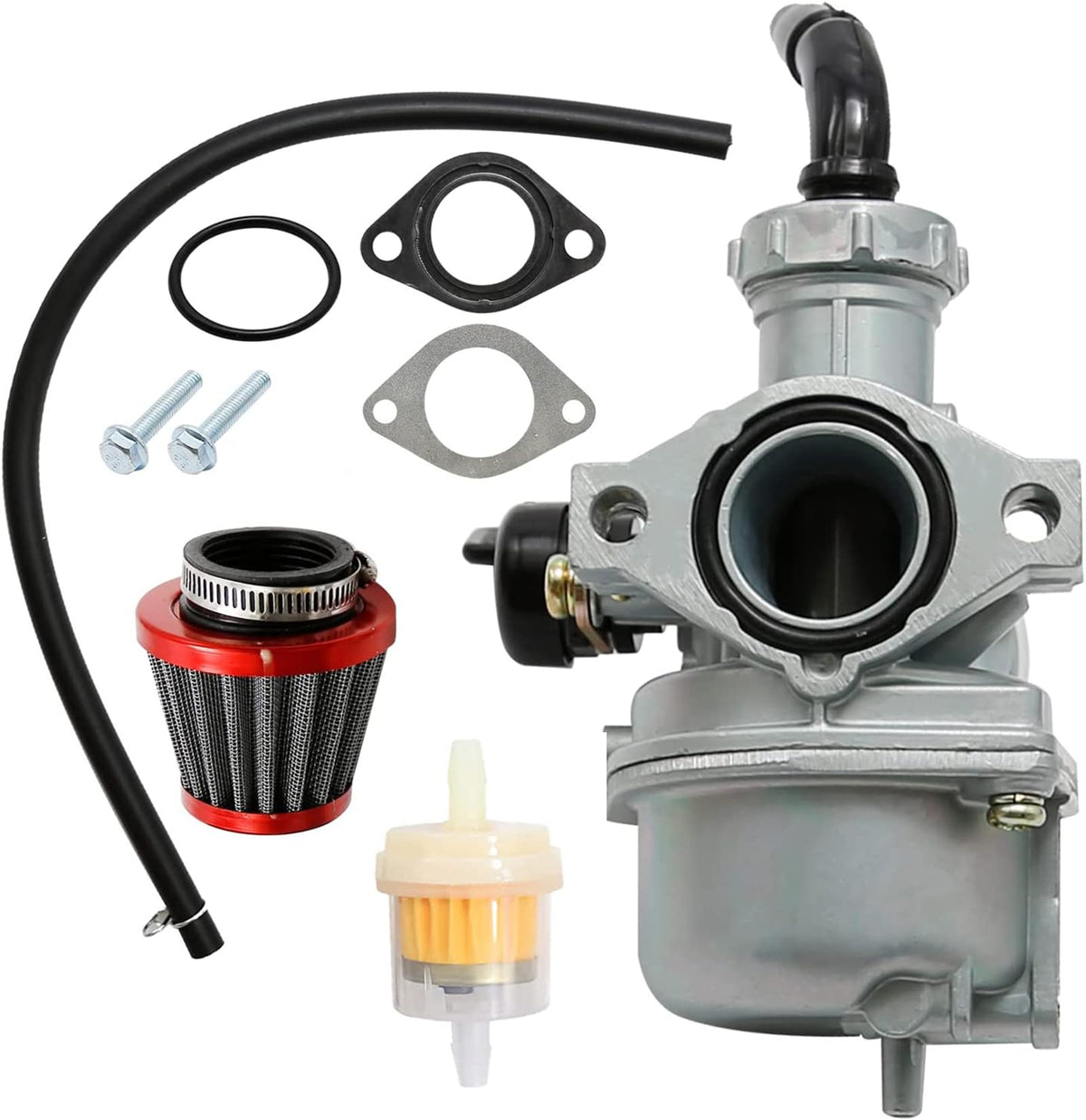 LIAMTU carburetor front view showing throttle body and choke for easy replacement