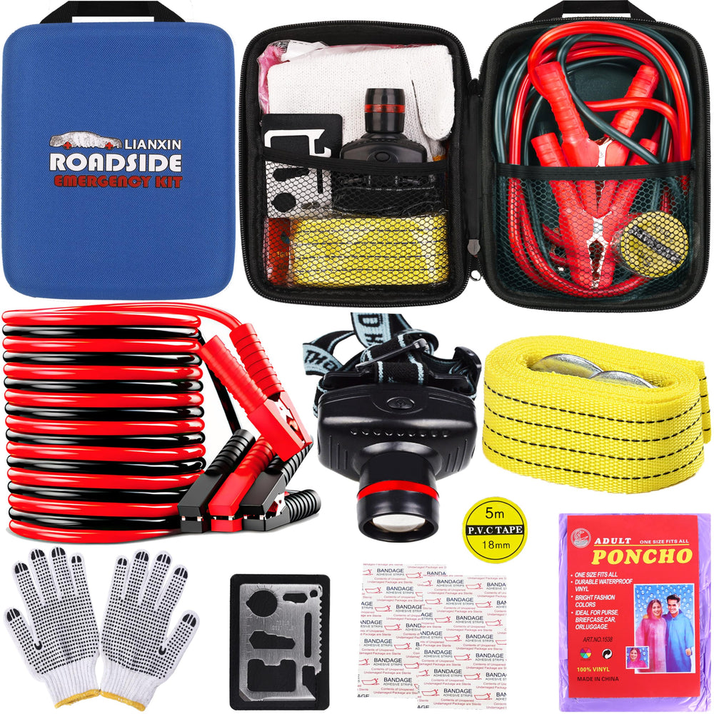 LIANXIN kit front view showing organized safety pack and durable bag benefit