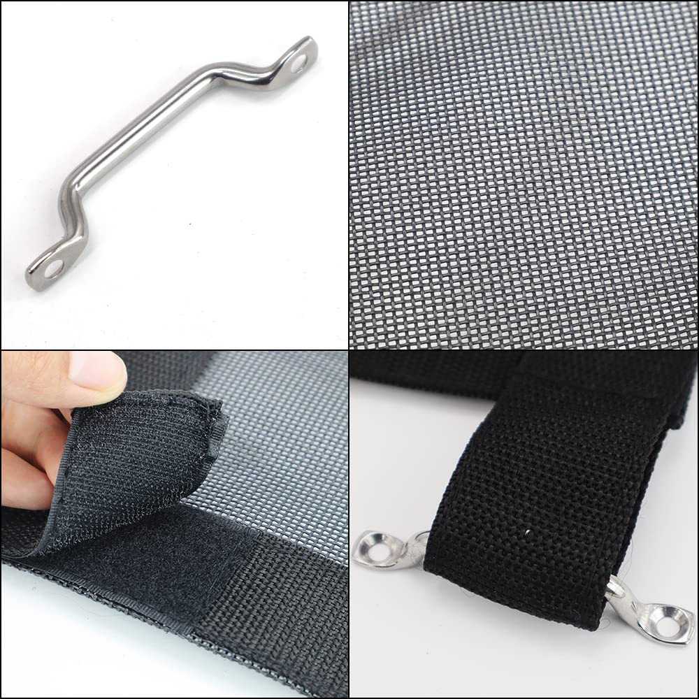 LIAULIADLL side view of hook-and-loop edge demonstrating easy attachment and stable tension