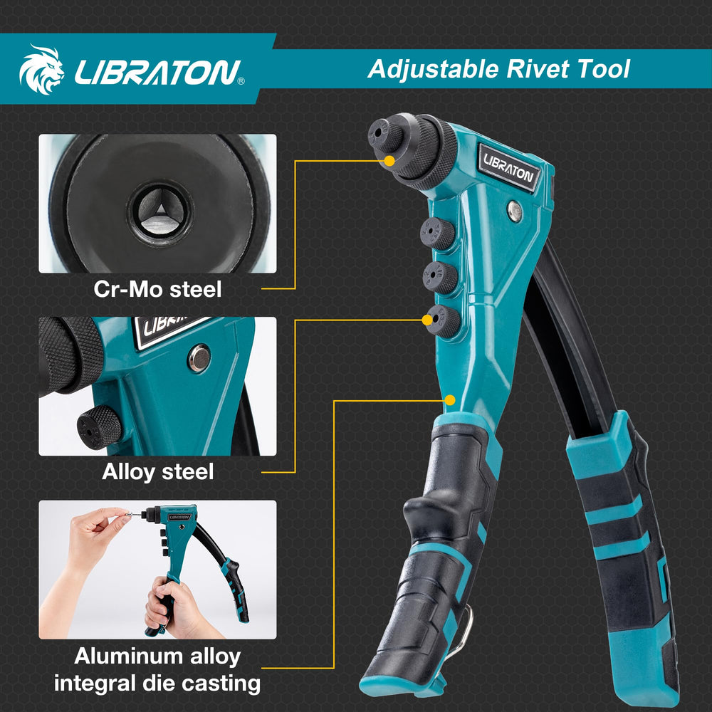 LIBRATON ergonomic TPR handle close-up for comfortable long use