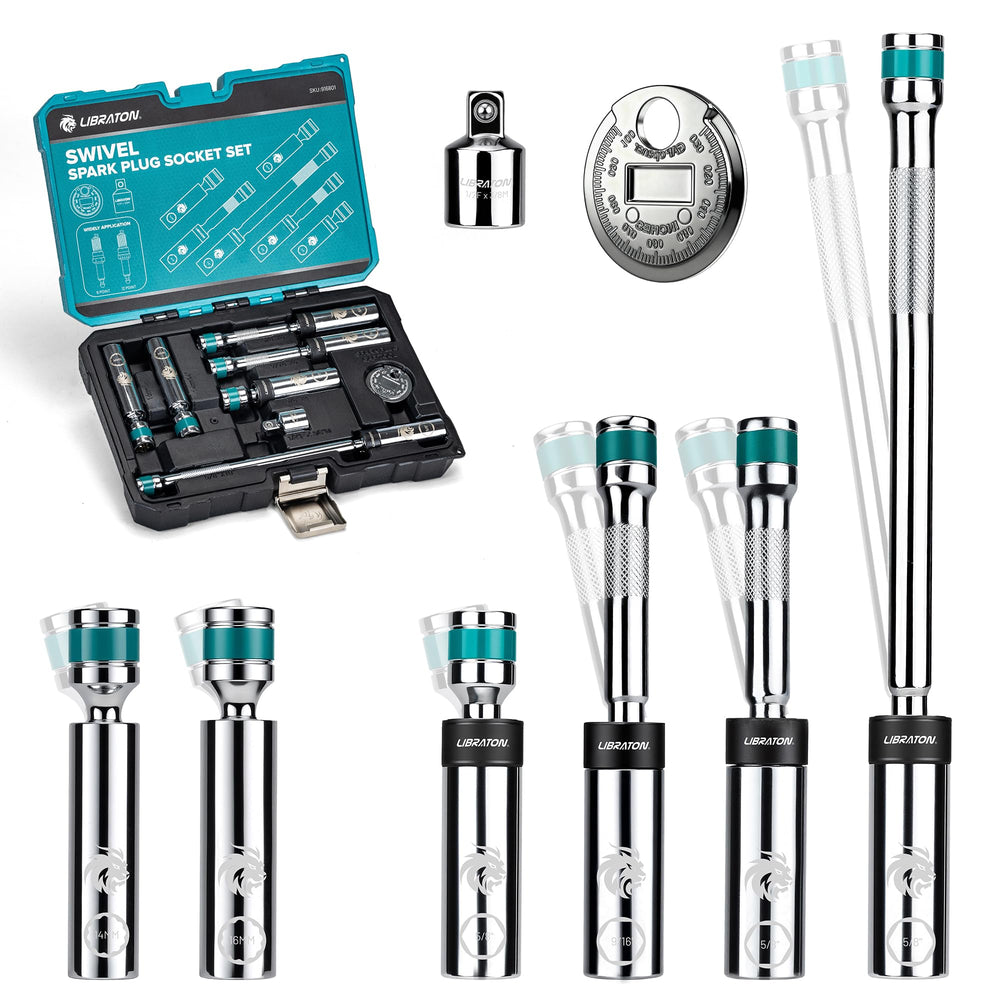 LIBRATON front packaging showing full socket kit and organized case for portability