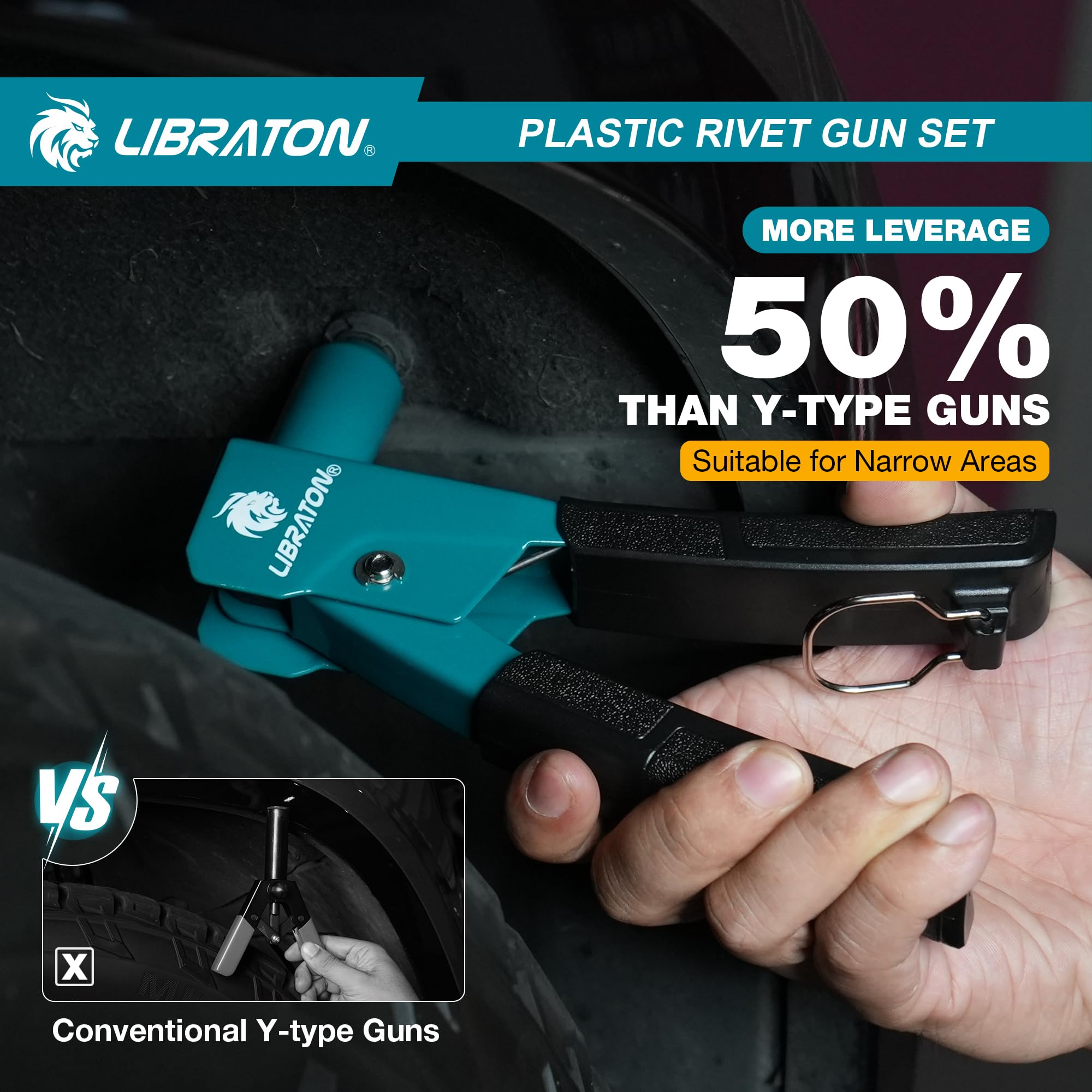 LIBRATON PVC ergonomic handle detail offering comfortable one-handed control