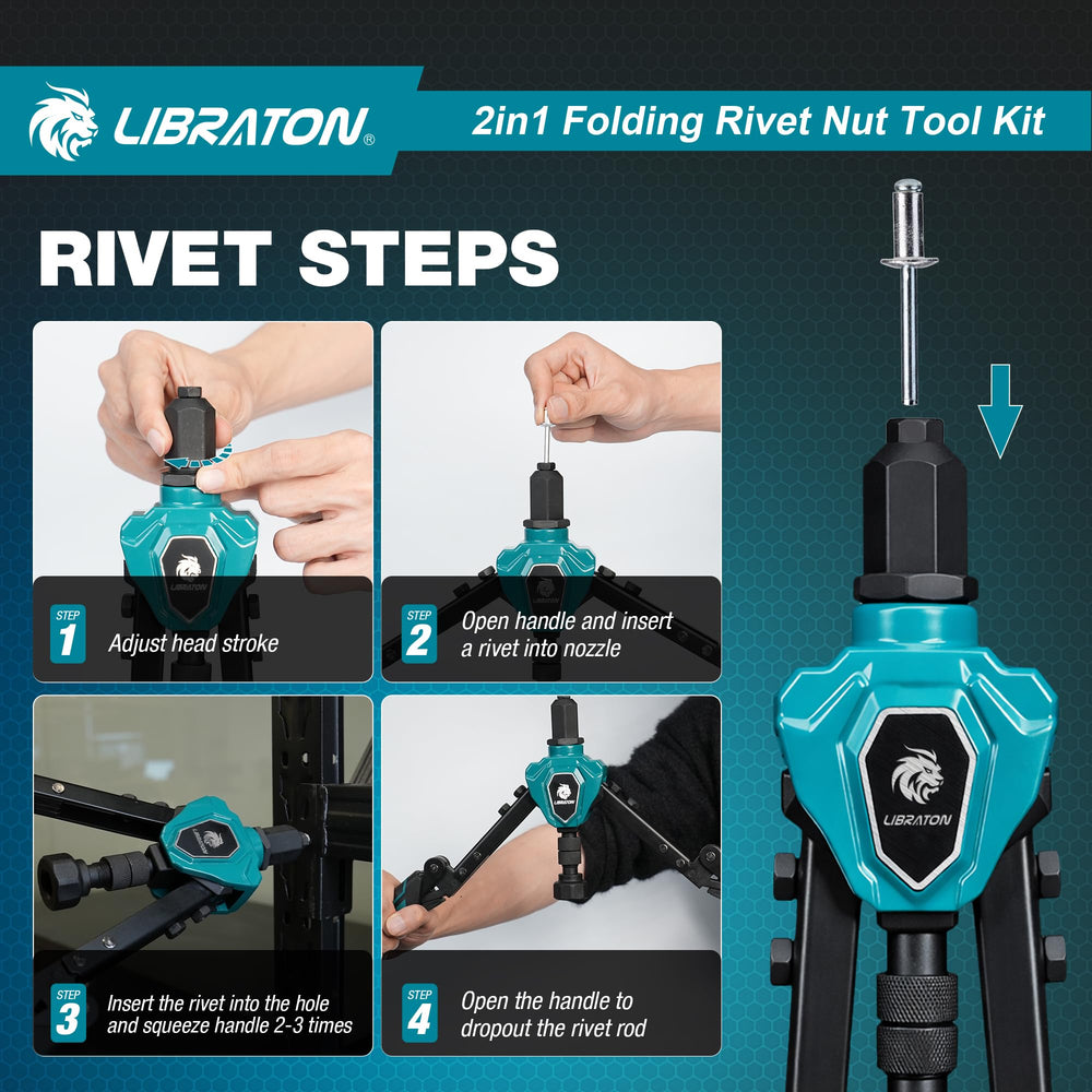LIBRATON handheld size comparison showing scale and single-tool convenience