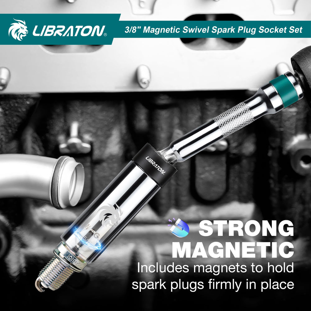 LIBRATON comparison of 4, 6 and 10 inch socket lengths for extended reach