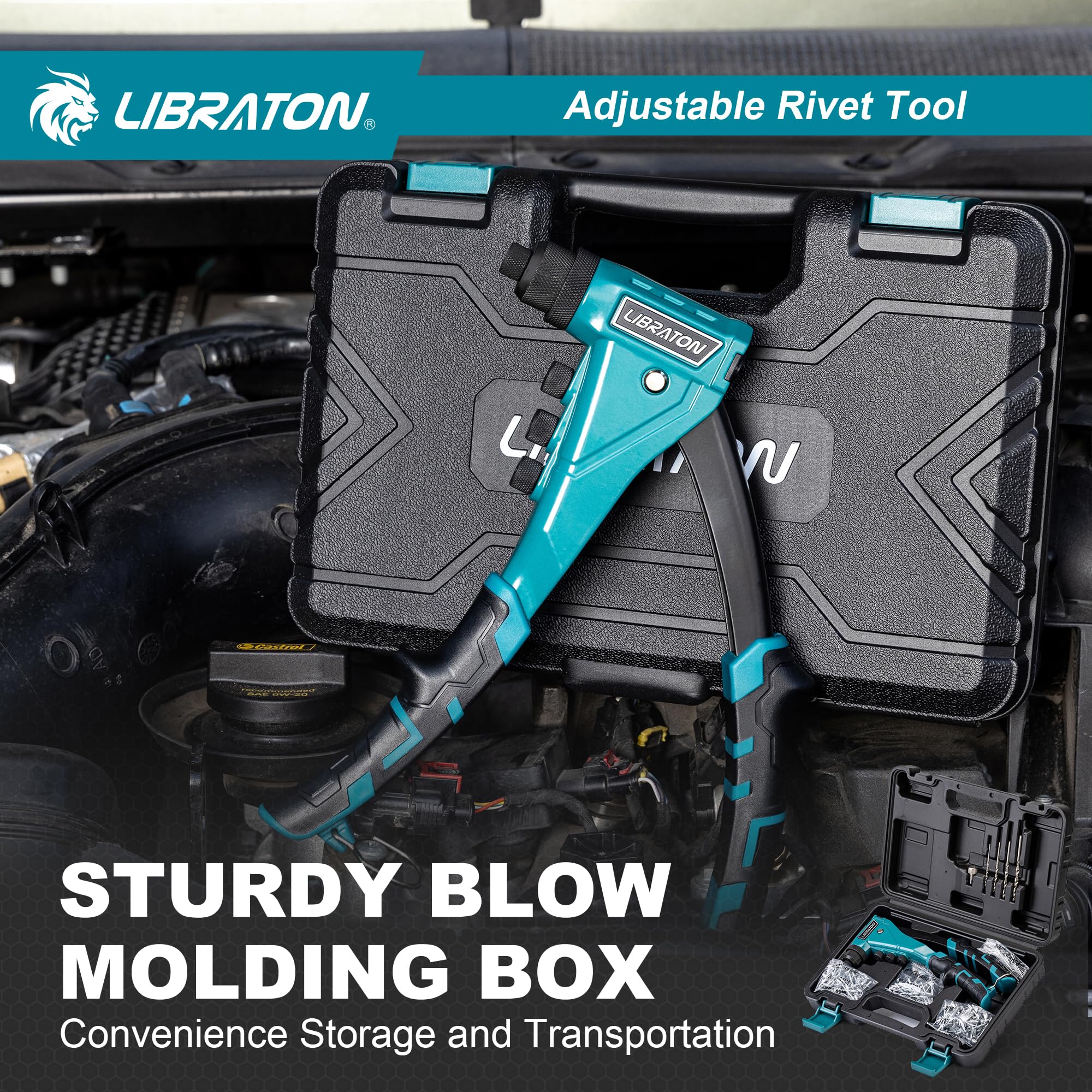 LIBRATON tool in use on sheet metal demonstrating efficient fastening