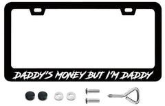 LICEPLAME front view showing bold phrase and polished finish benefit visibility