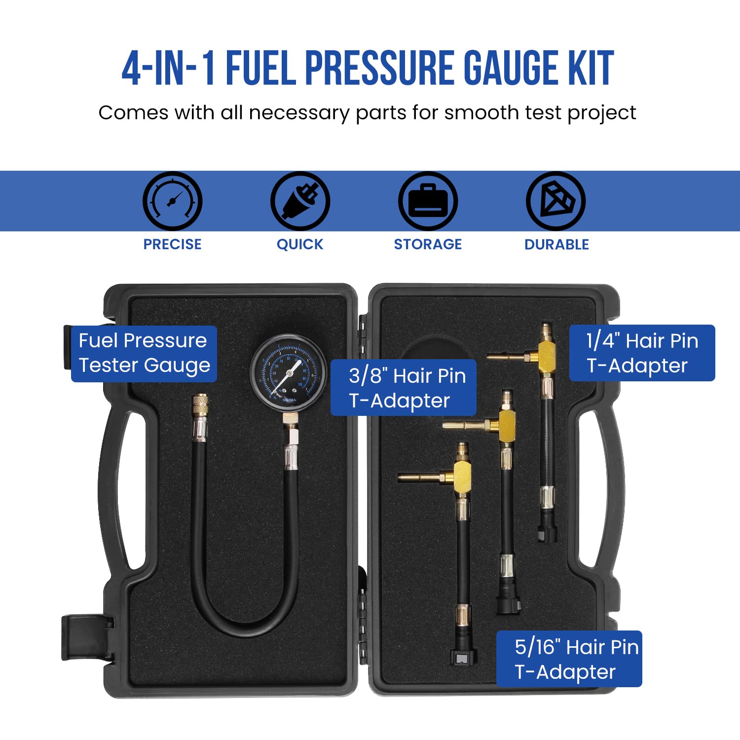 Lichamp gauge in use on engine showing real-time fuel pressure diagnosis
