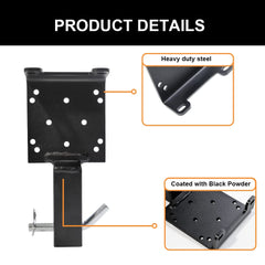 lifgarfe close-up of black powder coat finish for long-lasting corrosion protection