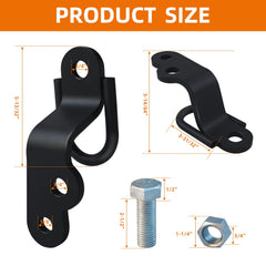 lifgarfe receiver hitch installed on ATV demonstrating quick bolt-in fit and stability