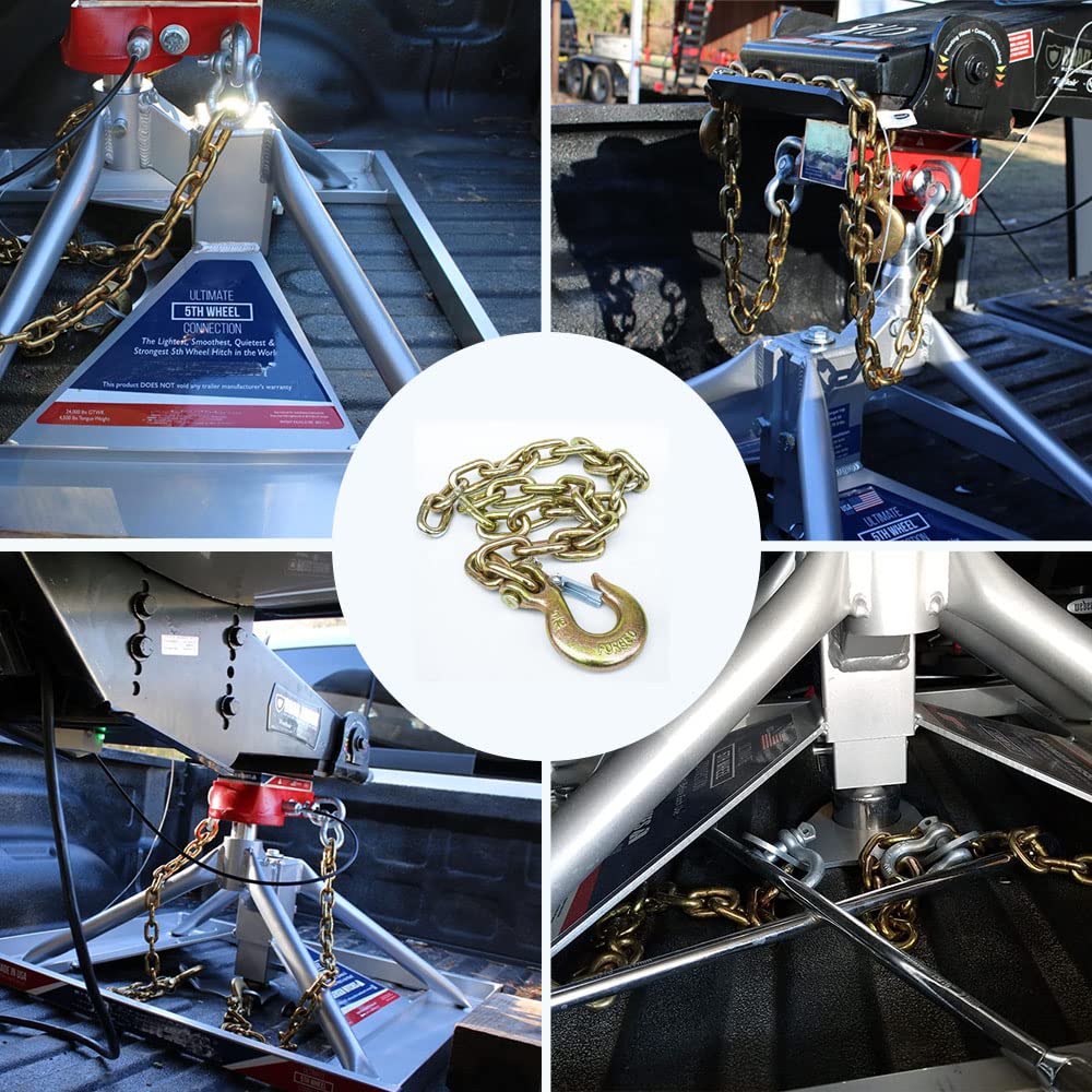 lifgarfe scale comparison chains with measuring tape illustrating 36 inch length and proper sizing benefit