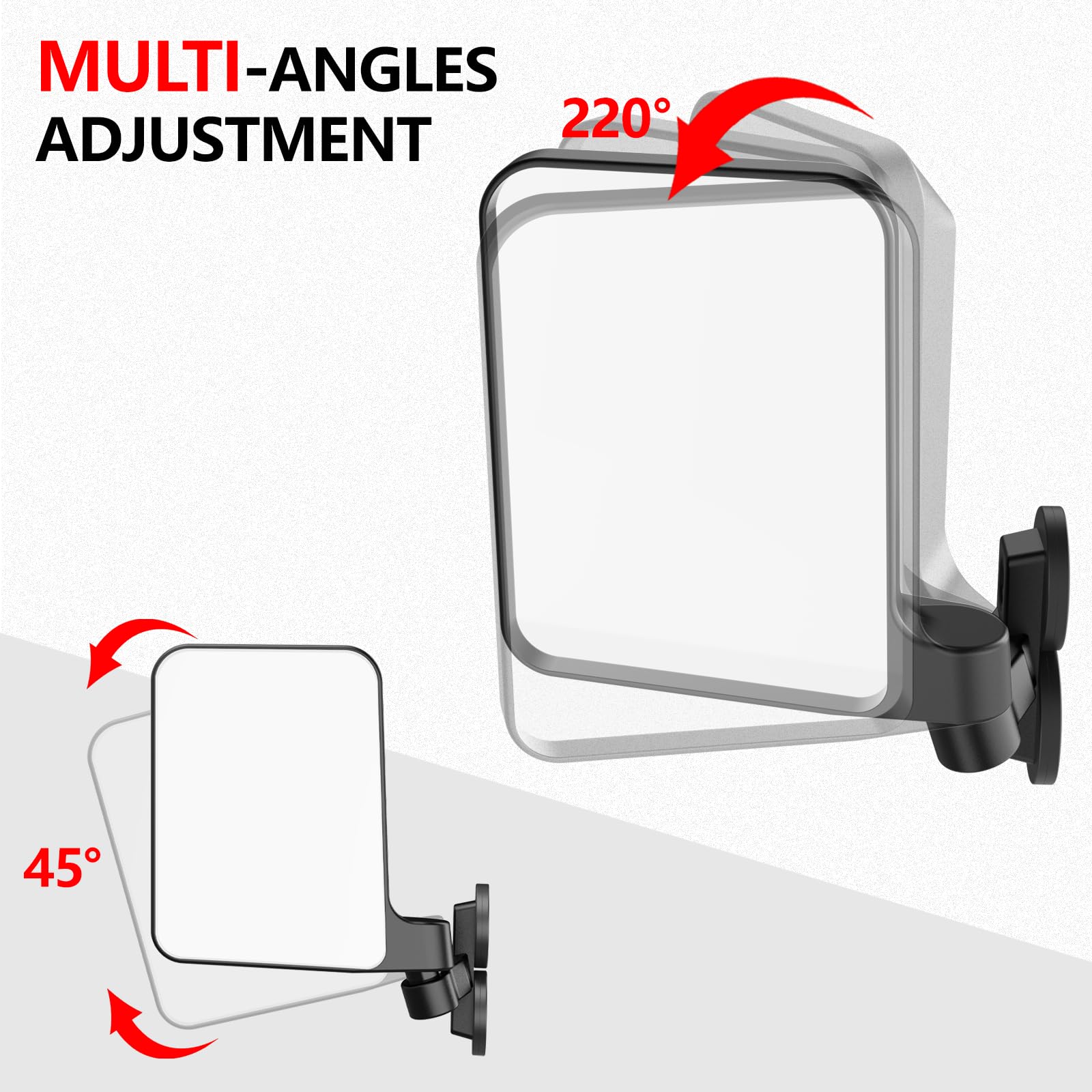 Lifronkit folded mirror position showing protection and low profile