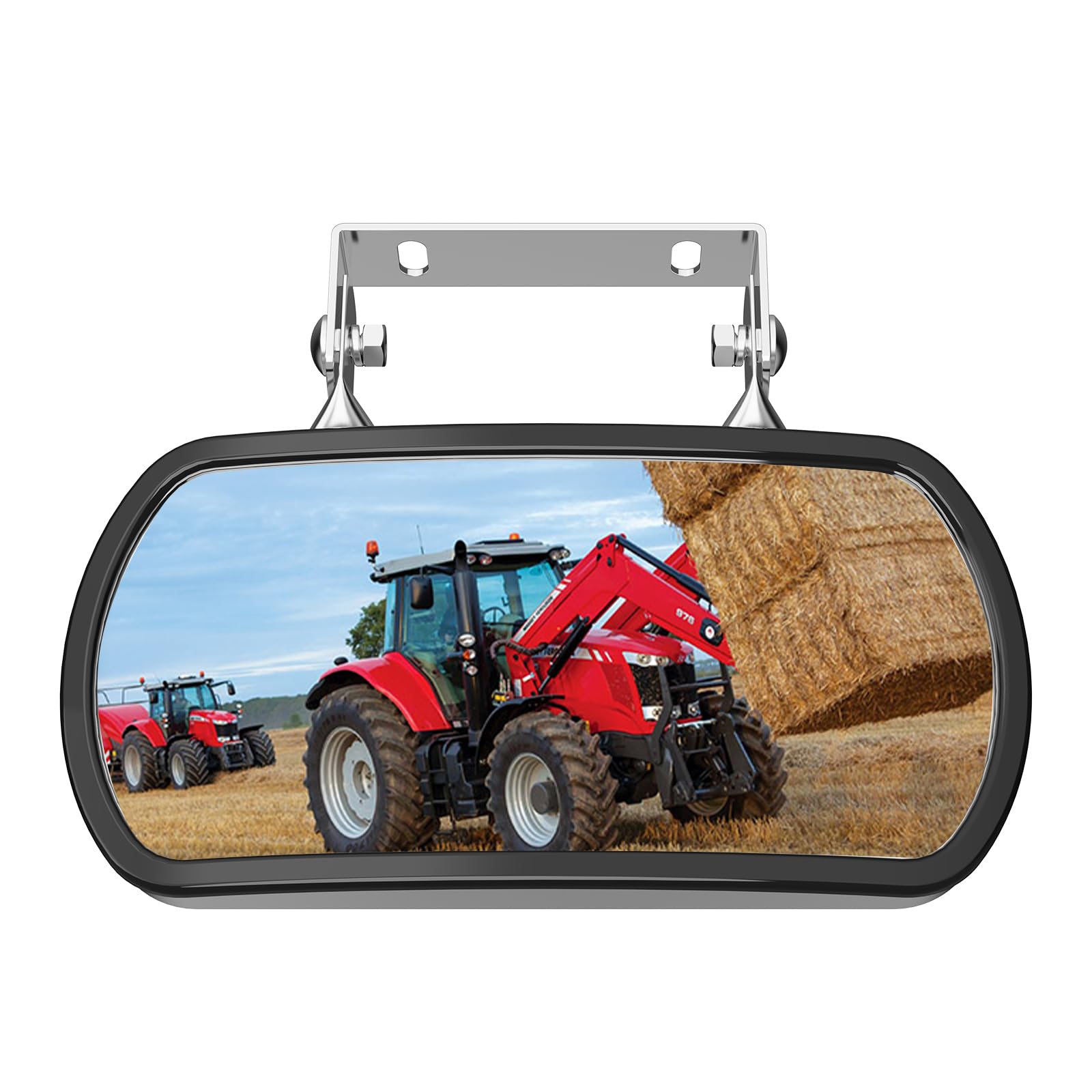 Lifronkit front view of mirror showing robust frame and wide convex glass for better visibility