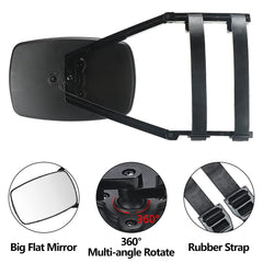 Lifronkit rubber strap detail showing secure fastening benefit and reduced mirror wobble