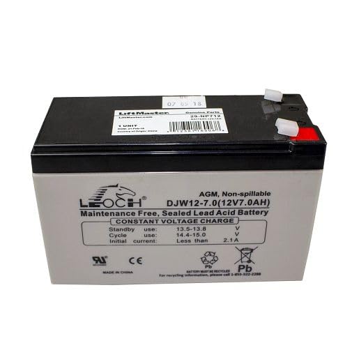 LiftMaster 29-NP712 front label showing model and capacity for quick identification and correct replacement