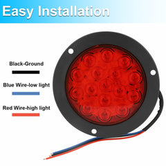 LIGBT close-up of 16 LEDs and lens revealing durable, bright array
