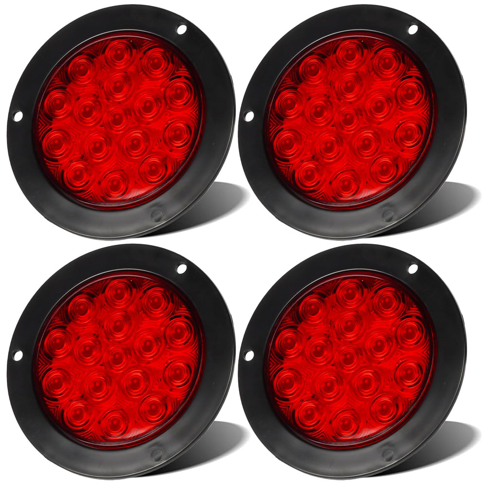 LIGBT front view red LED tail light showing clear lens and bright benefit