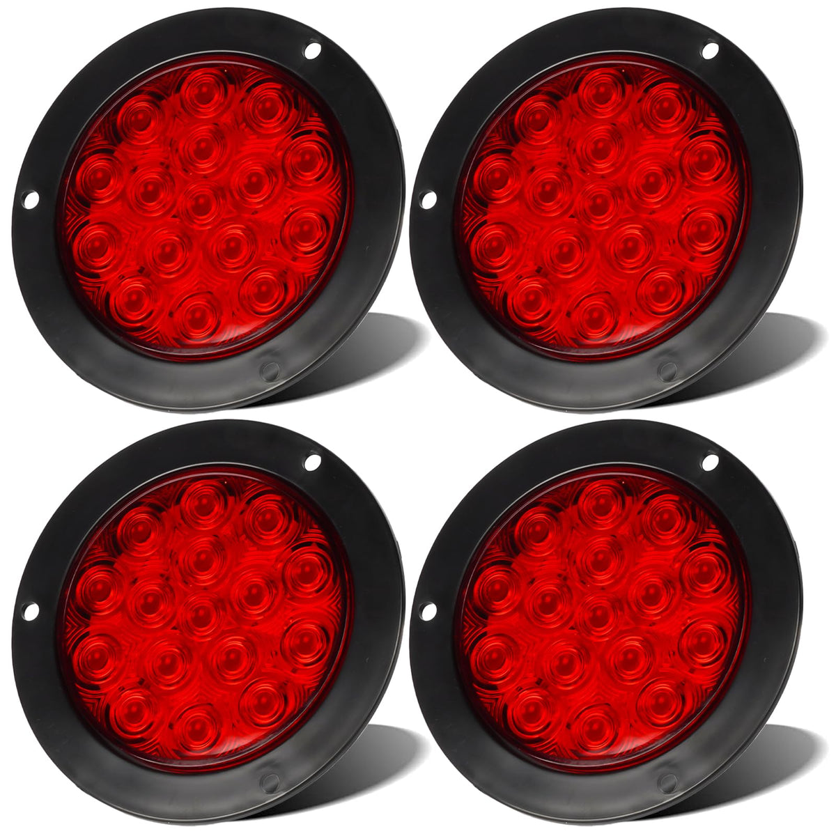 LIGBT front view red LED tail light showing clear lens and bright benefit