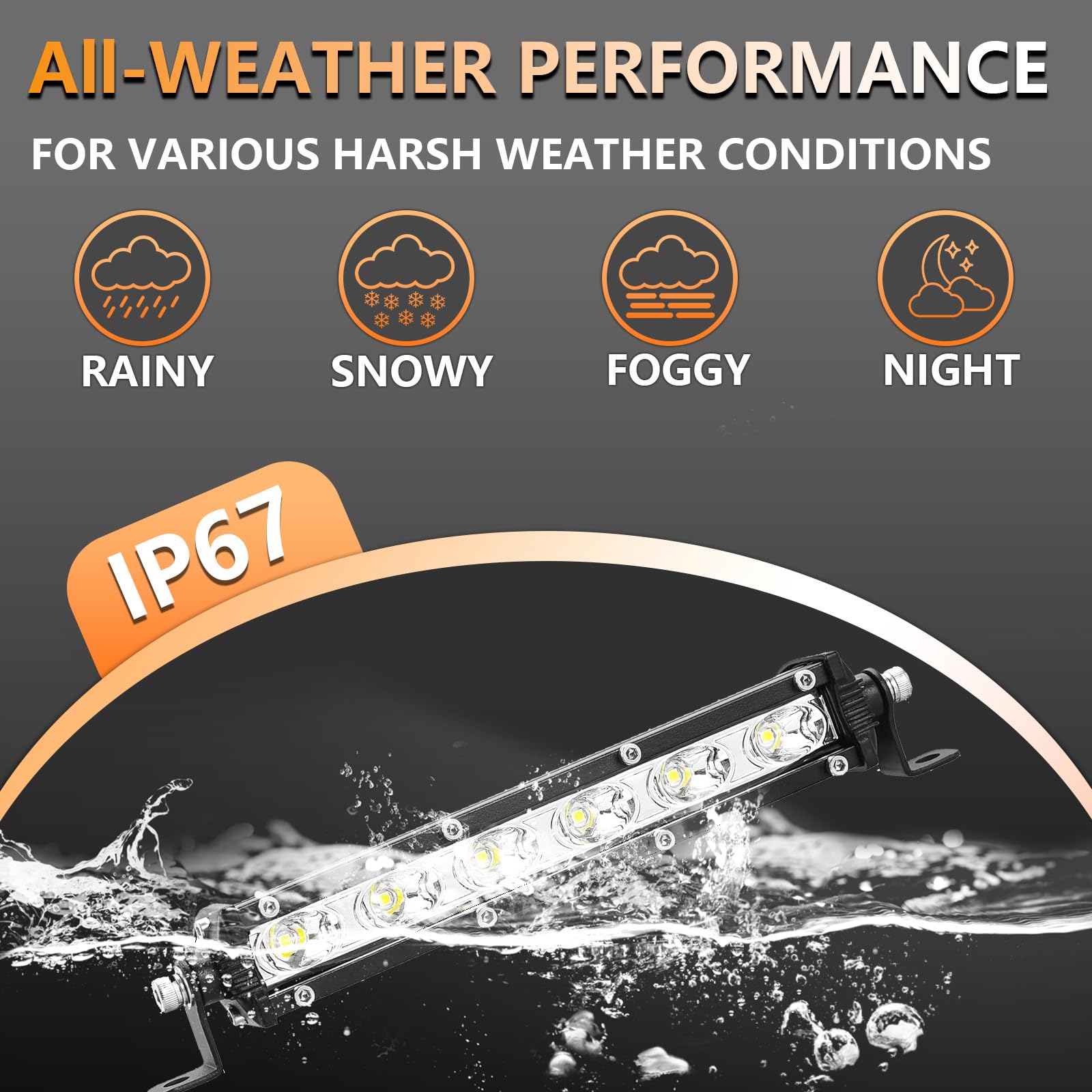 LightBoss mounted on truck grille with flood beam improving night visibility benefit