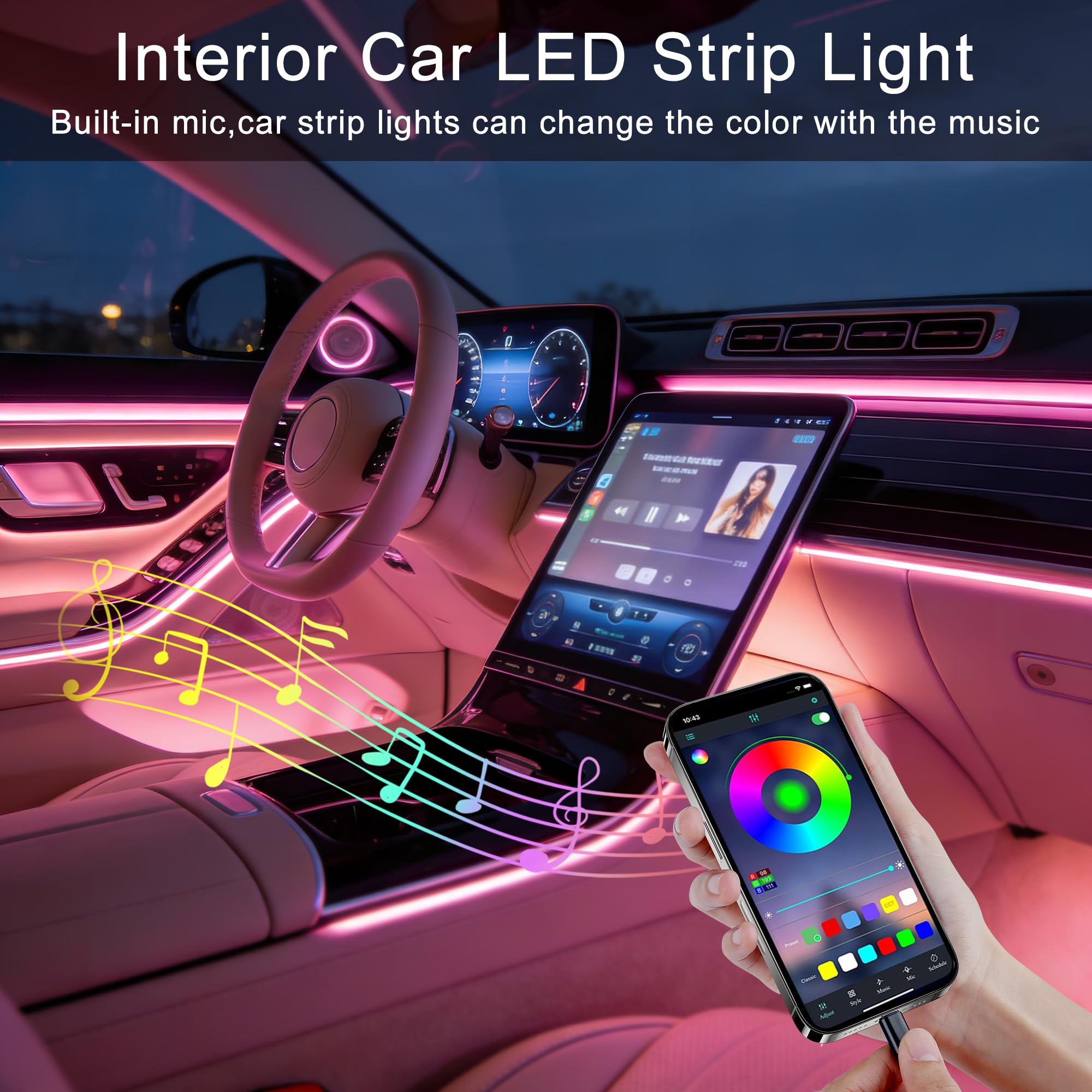 Ligrel controller with smartphone app visible for instant customization
