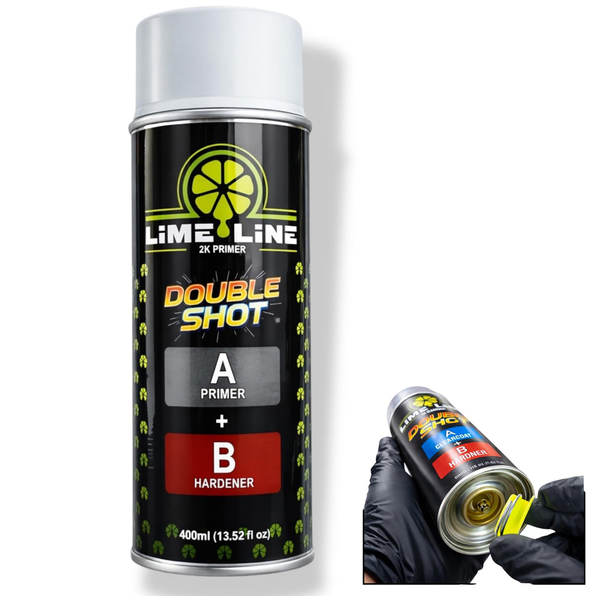 LiME LiNE aerosol front label showing product identification and benefits