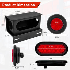 LIMICAR close-up of 6-inch oval LED highlighting bright lens and enhanced signal clarity