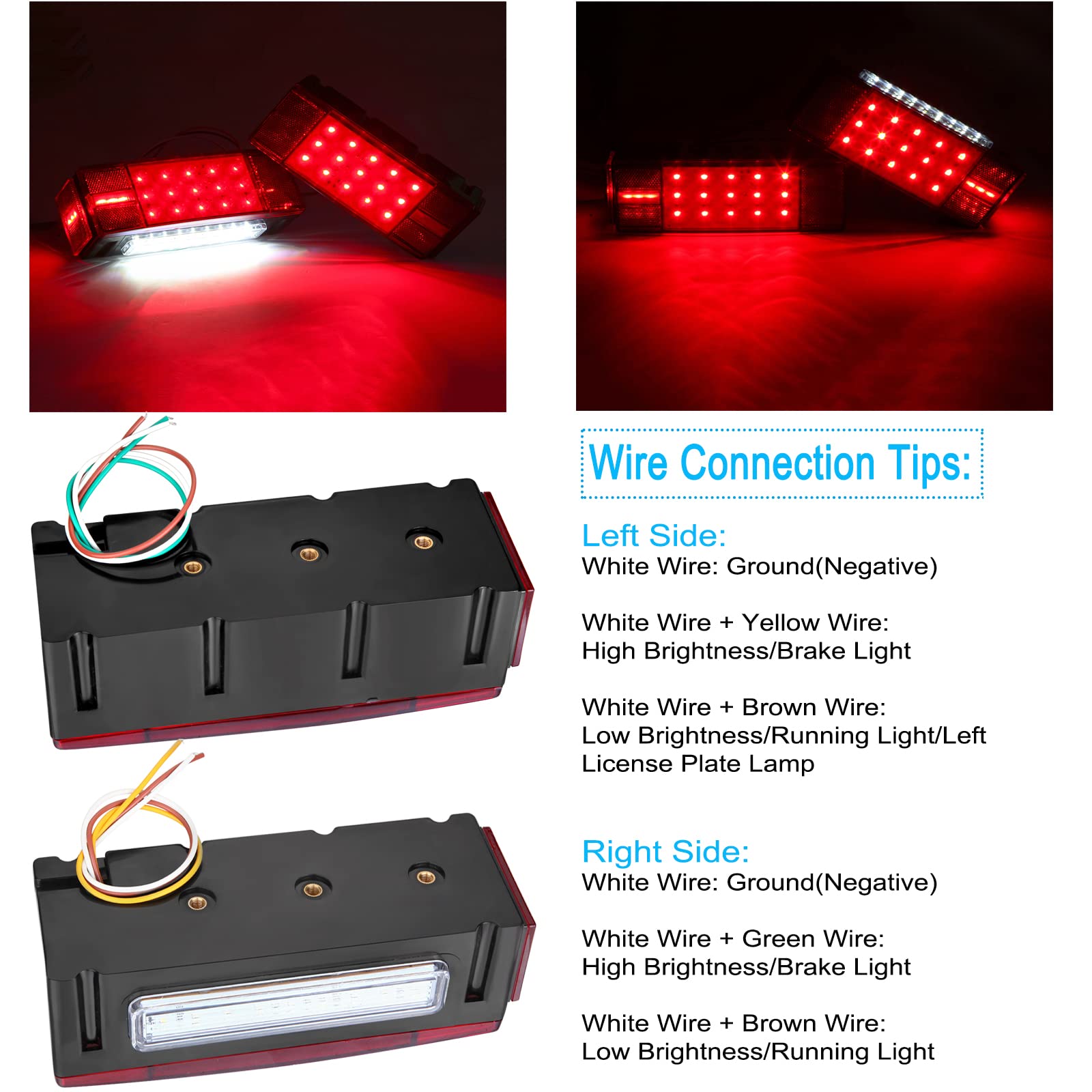 LIMICAR license plate illuminator detail, bright illumination for legal visibility