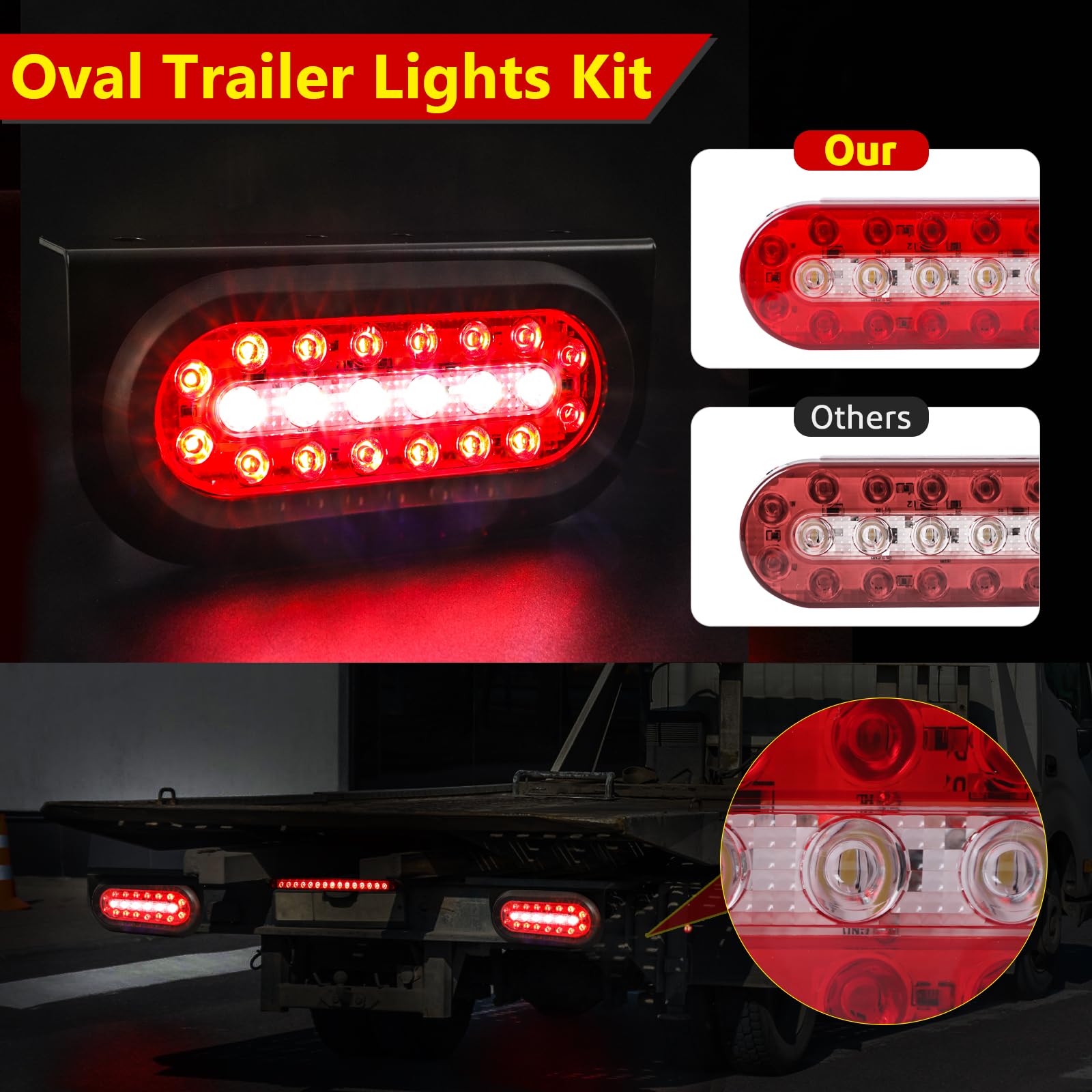 LIMICAR amber and red side marker lights array providing side visibility