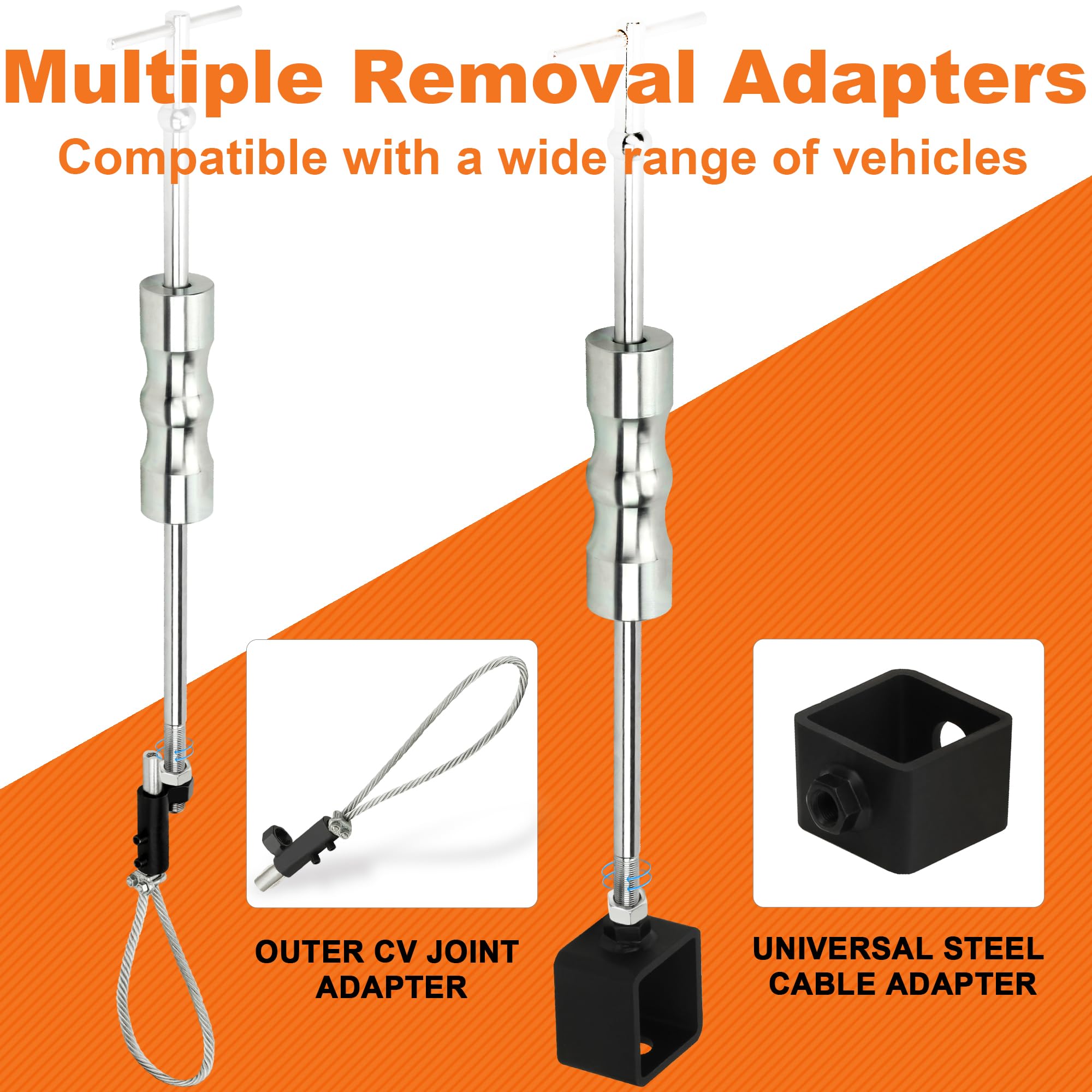 limontek slide hammer and extension close-up illustrating smooth action and reach benefit