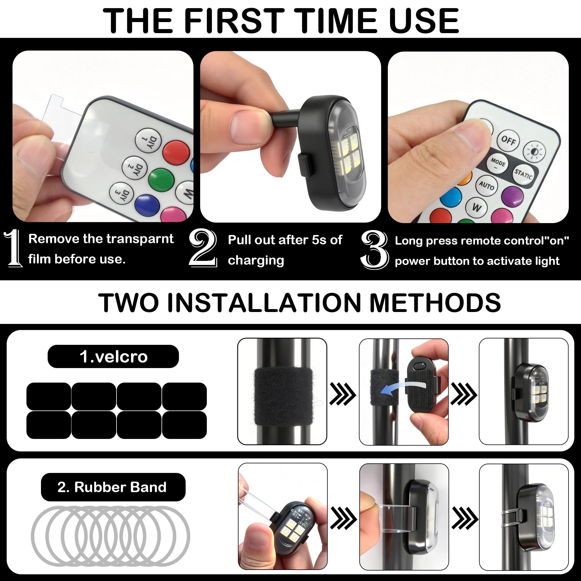 LINFGWNF next to credit card showing compact size for portable, discreet mounting
