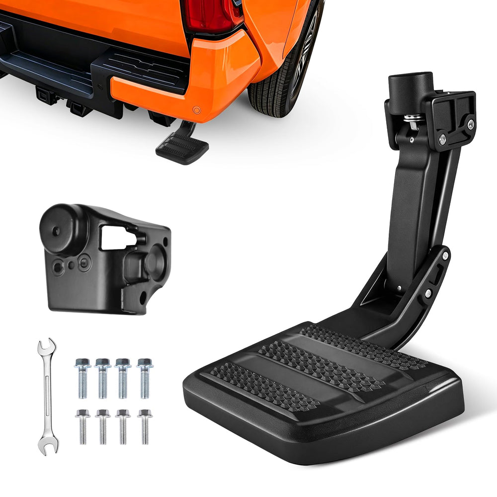 LINGHANG front view installed on Tacoma right tailgate showing OEM fit and strength