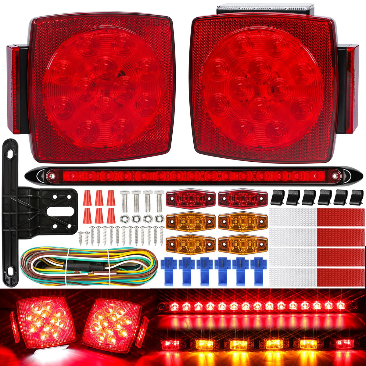 LINKITOM front view low profile rear light assembly with slim design benefit