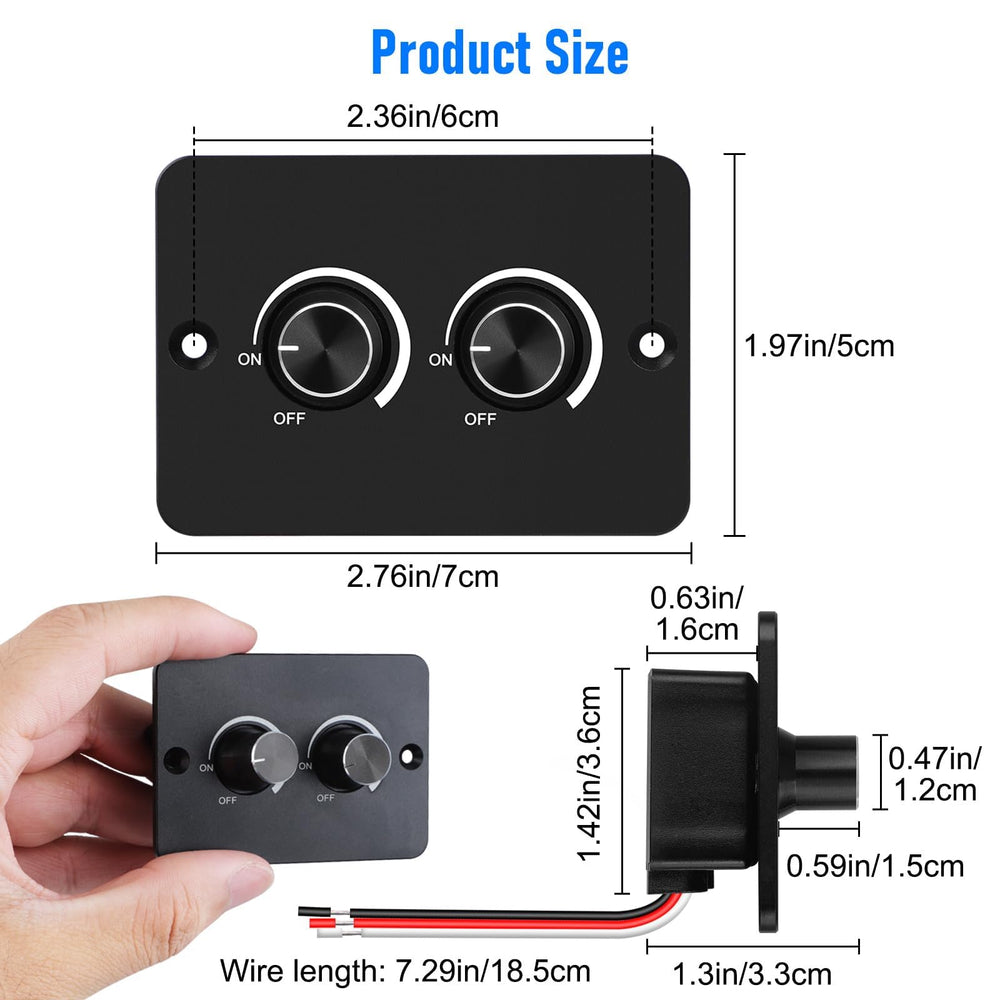 Linkstyle unit installed in an RV panel demonstrating space-saving retrofit benefit