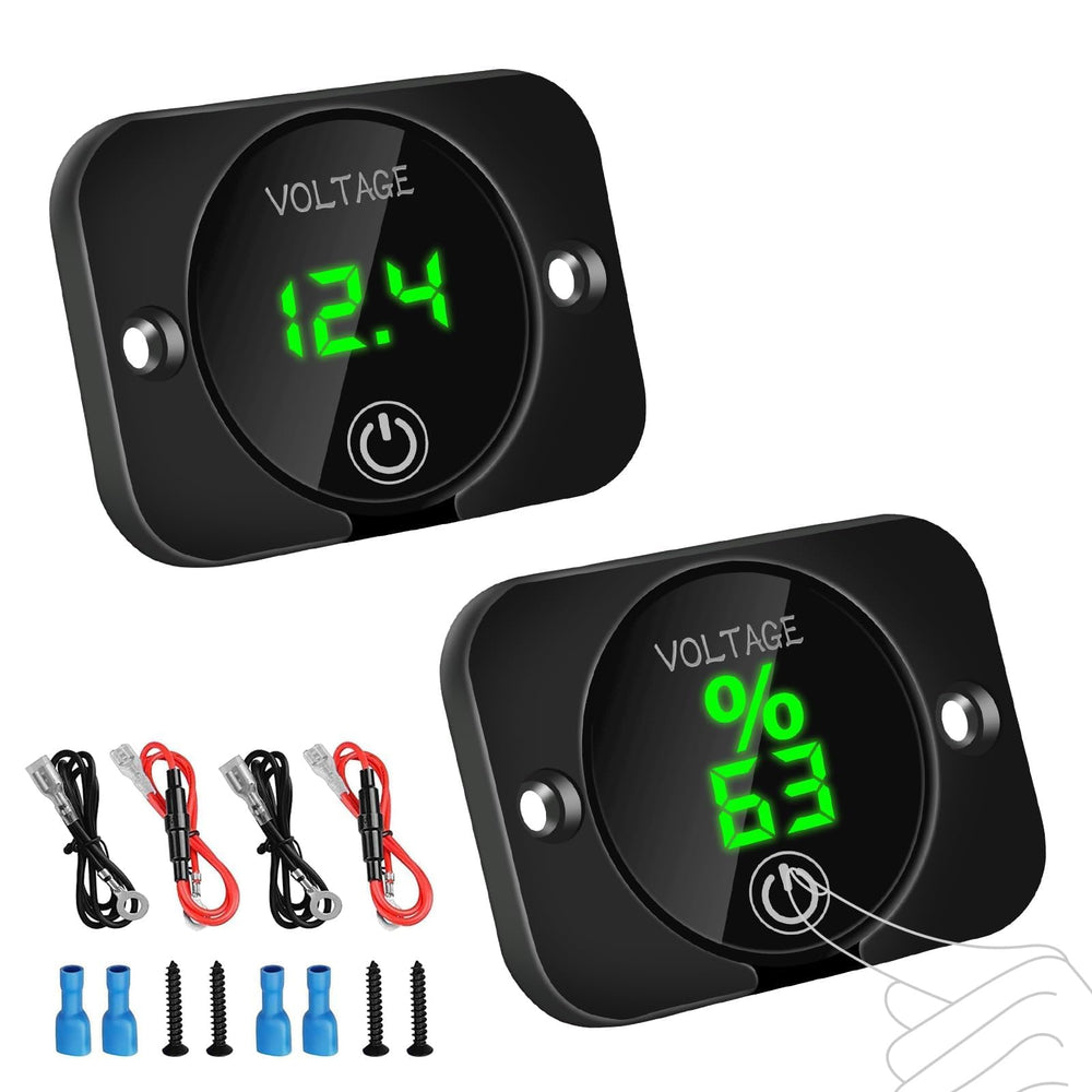 Linkstyle front panel display showing clear green voltage readout for quick checks