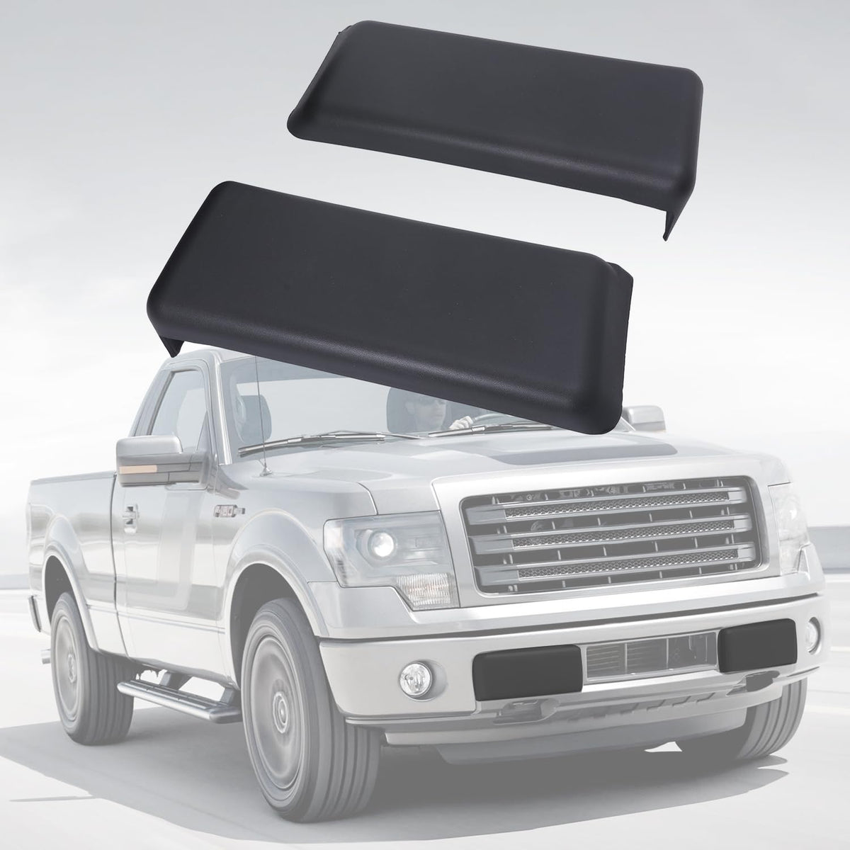 LINOAH front bumper pad front view showing clean factory-style appearance and easy replacement