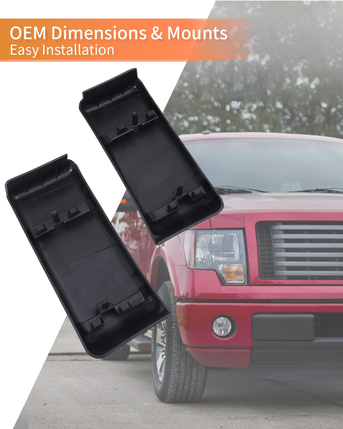 LINOAH bumper pad installed on Ford F-150 demonstrating restored factory alignment and look