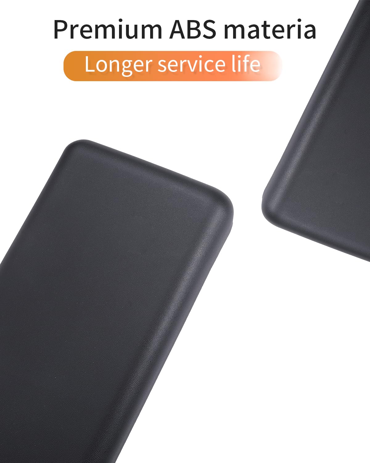 LINOAH bumper pad beside a ruler for scale showing accurate OEM dimensions and fit