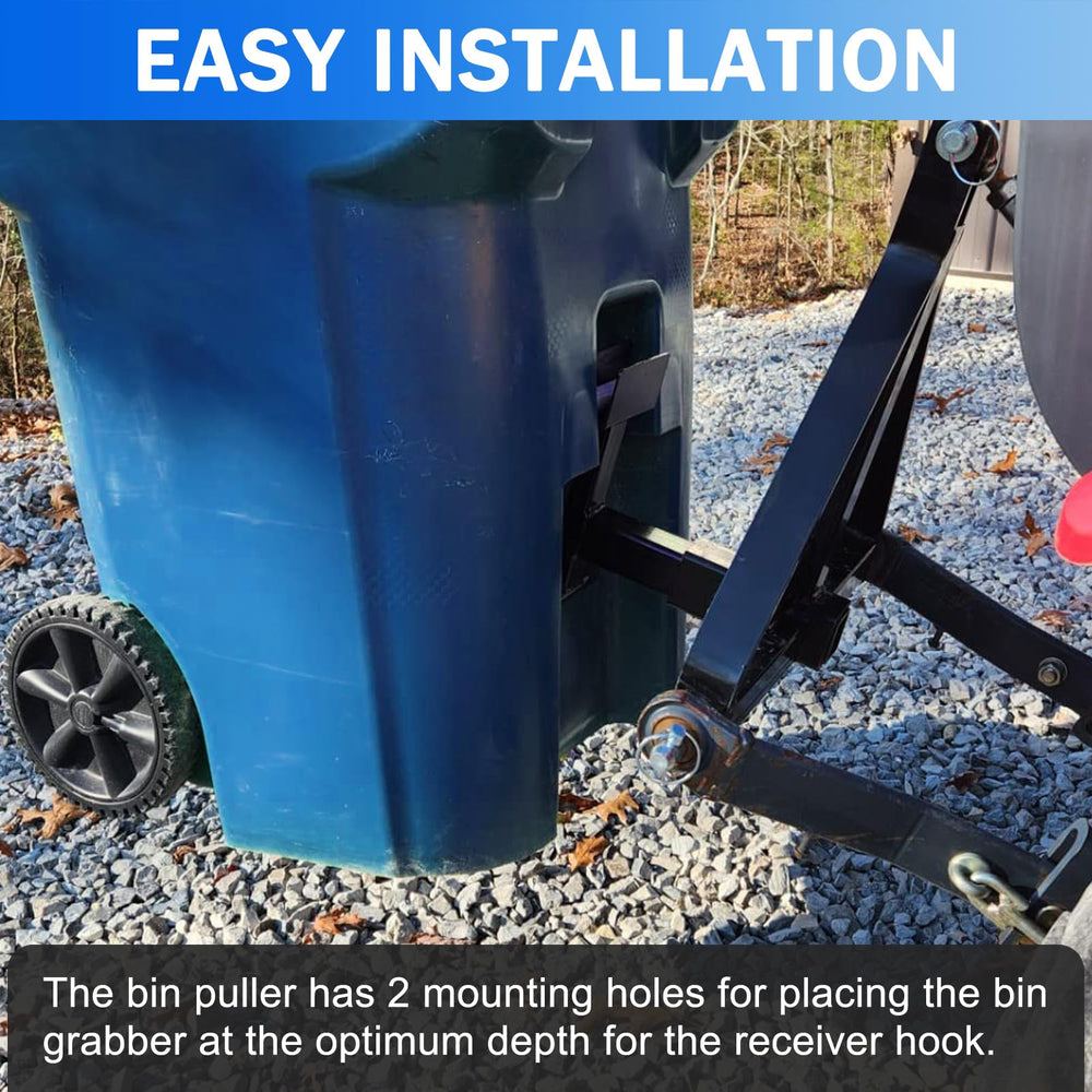Linone bin engaged on gravel driveway enabling smooth transport