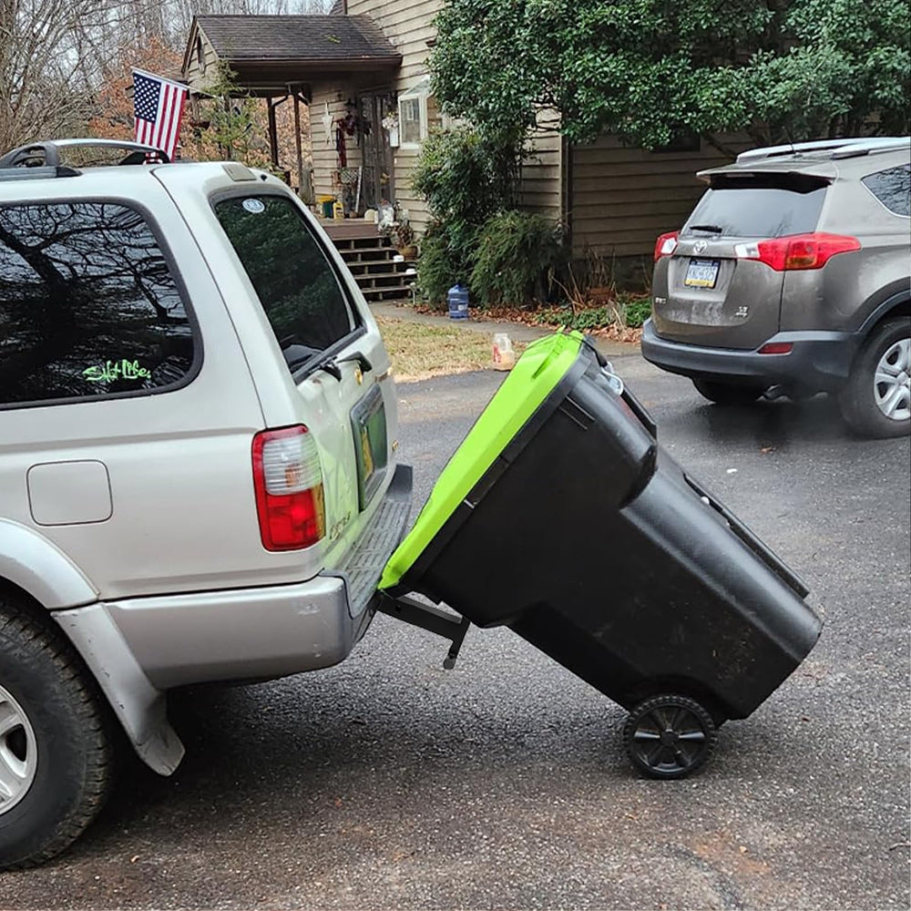 Linone in yard with lawn tractor reducing lifting effort
