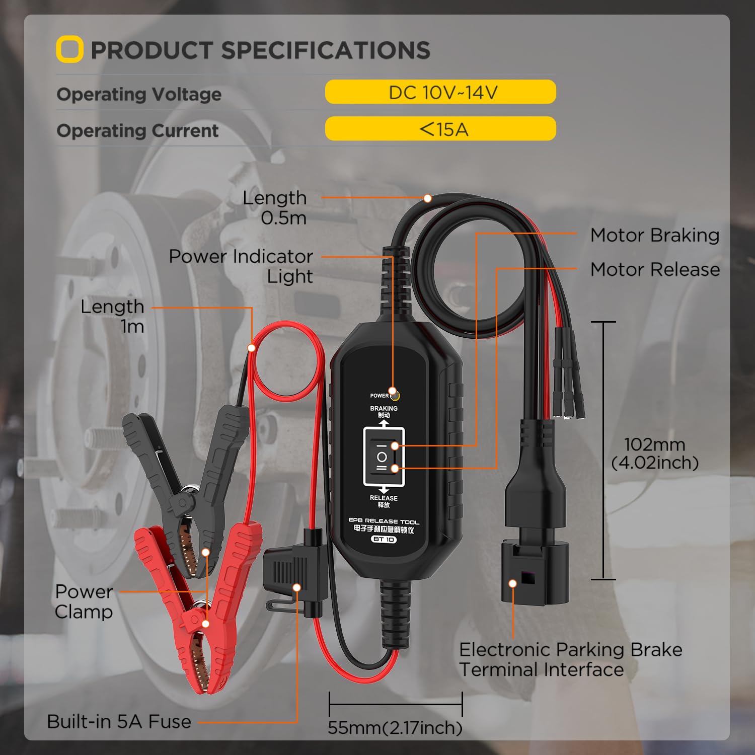 LINXINO BT10 compact carry case showing portability for roadside technicians