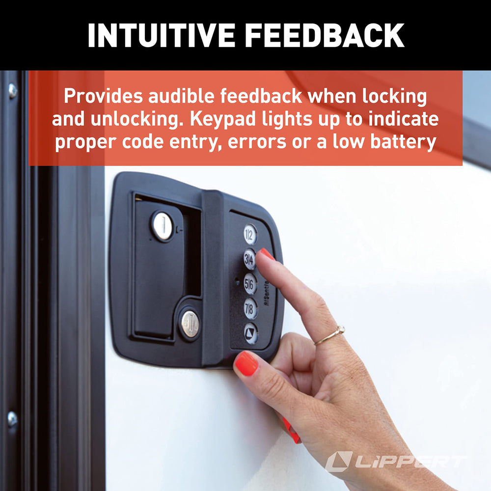 Lippert OneControl app screen demonstrating battery monitoring and mode selection