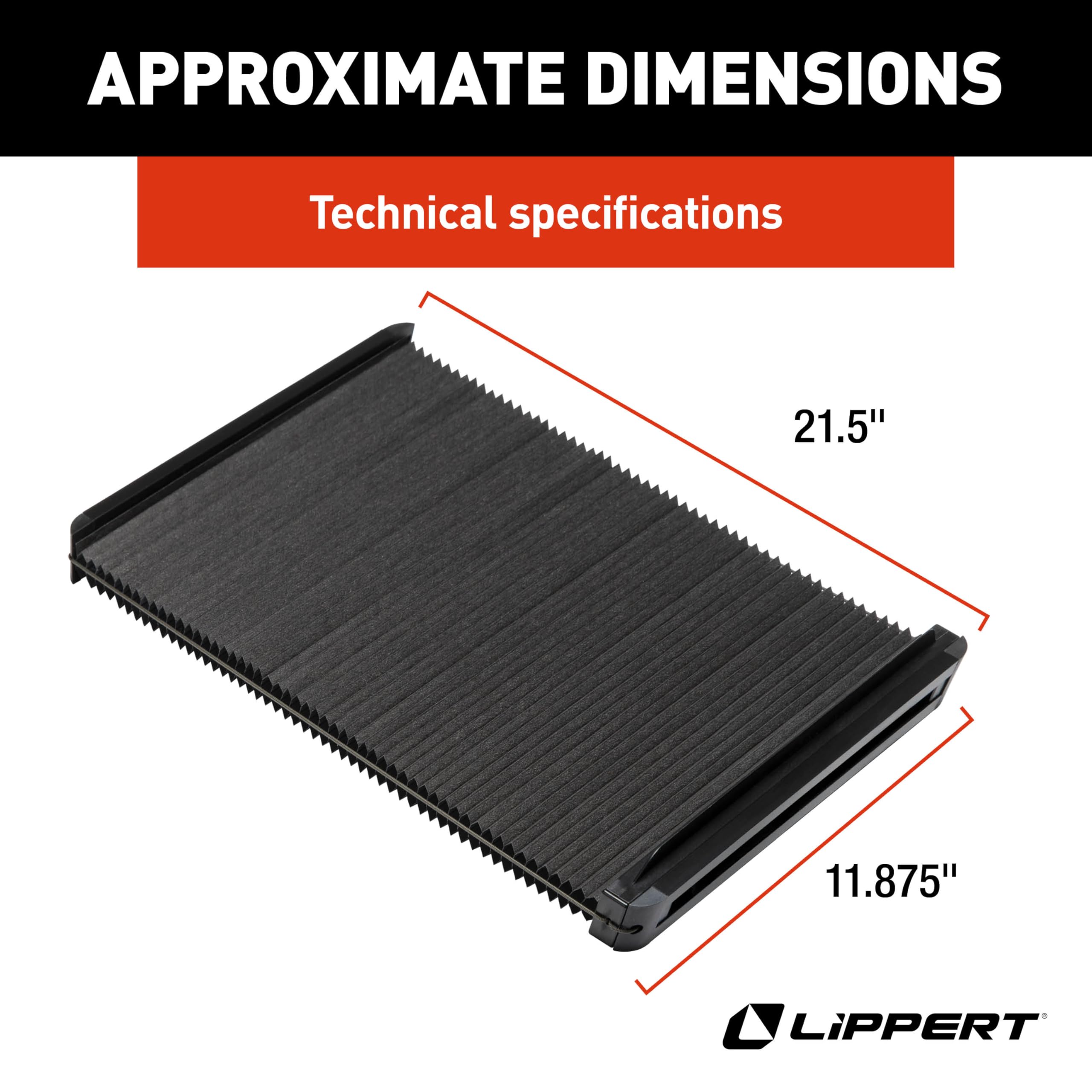 Lippert close-up of EcoCell pleated cells highlighting insulation and reduced glare