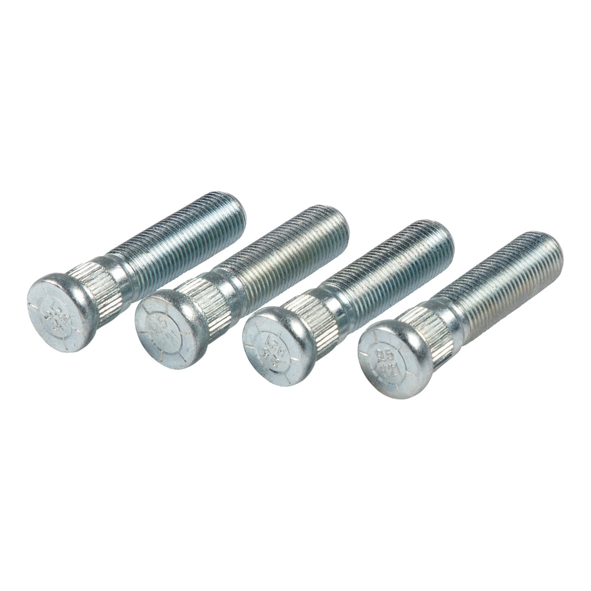 Lippert Components wheel studs front pack showing studs and corrosion-resistant finish