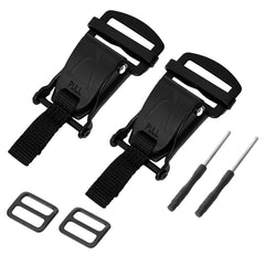 Liqqlex buckle front view showing compact design and quick securement benefit