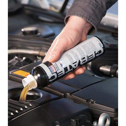 Liqui Moly Cera Tec poured into engine bay demonstrating smoother operation and protection