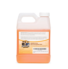 Liquified label close-up highlighting ingredients and septic-safe claim