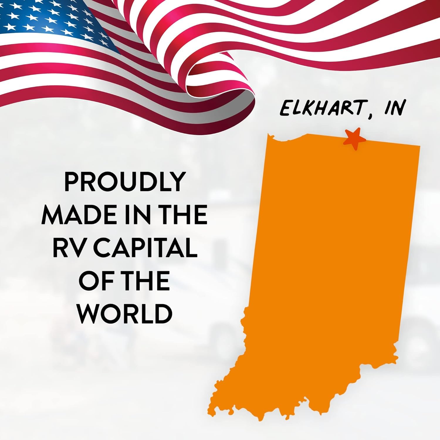 Made in USA badge on Liquified packaging emphasizing domestic quality