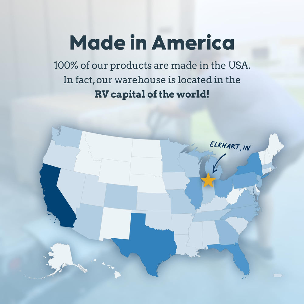 Liquified RV Toilet Treatment in RV interior showcasing fresher air and maintenance ease