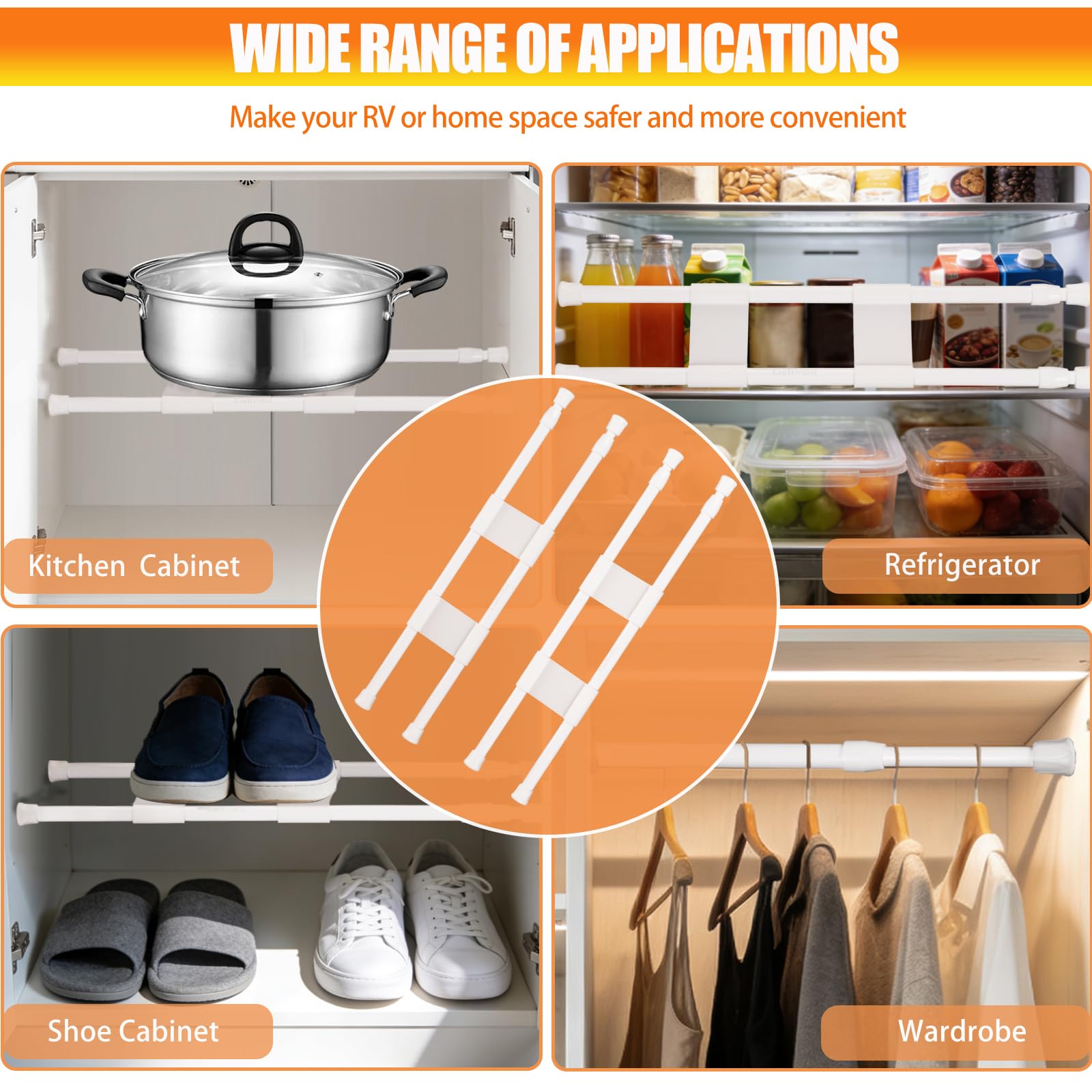 Lisfrmbd used in kitchen cabinet keeping jars upright and tidy
