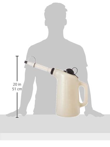 Lisle 19702 translucent body with quart and liter markings, aids accurate measuring